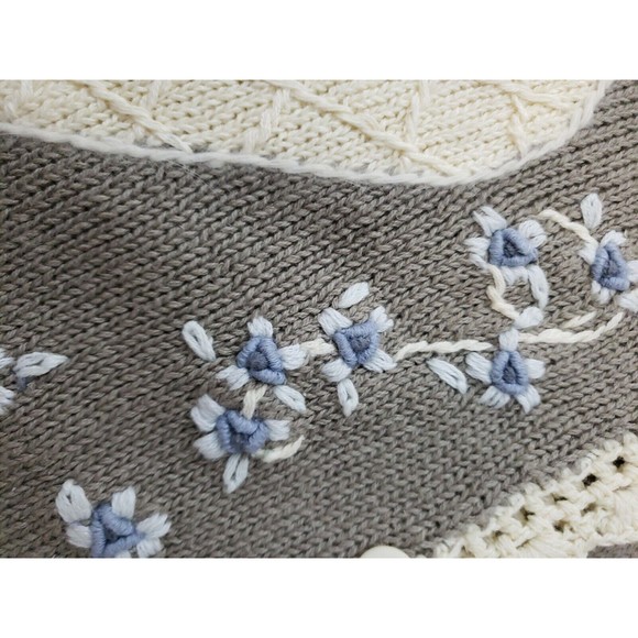 Colleens Collectables Pastel Cardigan Womens Sweater Large Embroidered - Picture 6 of 10